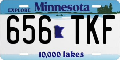 MN license plate 656TKF