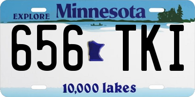 MN license plate 656TKI