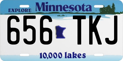 MN license plate 656TKJ