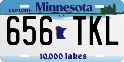 MN license plate 656TKL