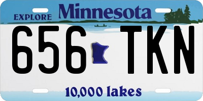 MN license plate 656TKN