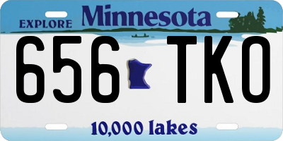 MN license plate 656TKO