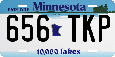 MN license plate 656TKP