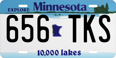 MN license plate 656TKS