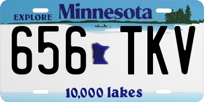 MN license plate 656TKV