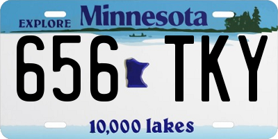 MN license plate 656TKY