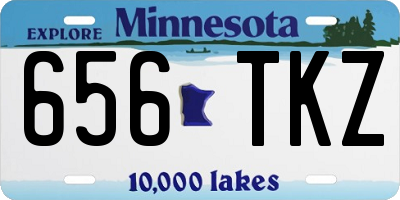 MN license plate 656TKZ