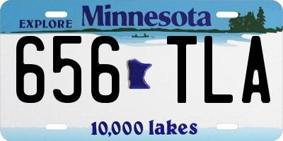 MN license plate 656TLA