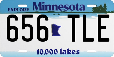 MN license plate 656TLE