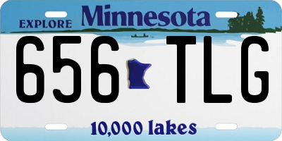 MN license plate 656TLG