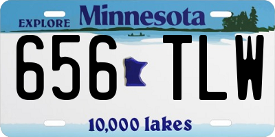 MN license plate 656TLW