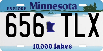 MN license plate 656TLX