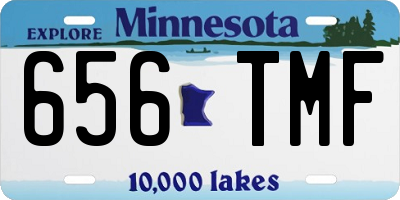 MN license plate 656TMF