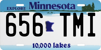 MN license plate 656TMI
