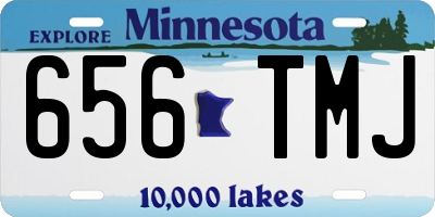 MN license plate 656TMJ