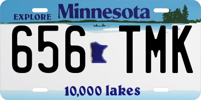 MN license plate 656TMK