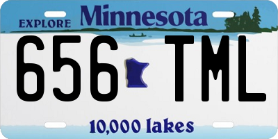 MN license plate 656TML
