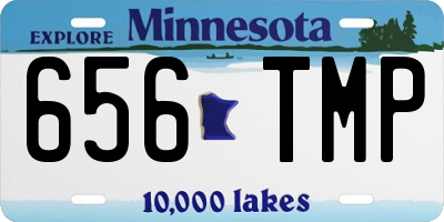 MN license plate 656TMP