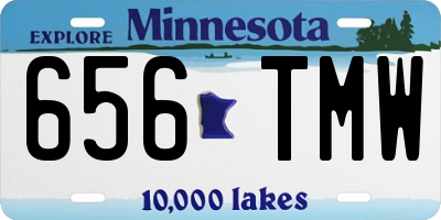 MN license plate 656TMW