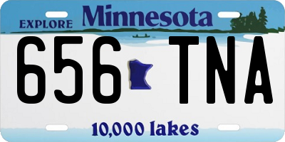 MN license plate 656TNA