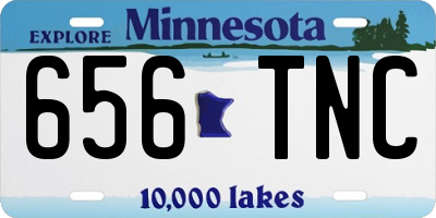 MN license plate 656TNC