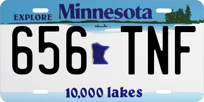 MN license plate 656TNF