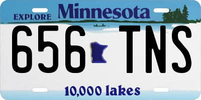 MN license plate 656TNS