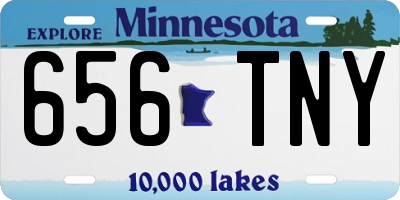 MN license plate 656TNY