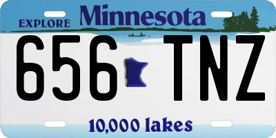 MN license plate 656TNZ