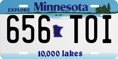 MN license plate 656TOI