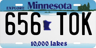 MN license plate 656TOK