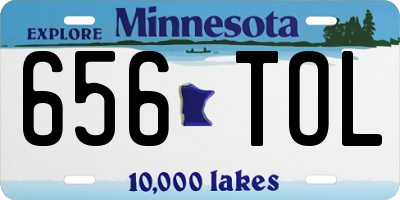 MN license plate 656TOL