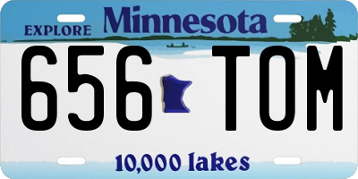 MN license plate 656TOM