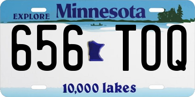 MN license plate 656TOQ