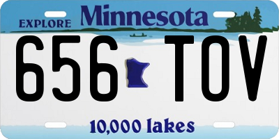 MN license plate 656TOV