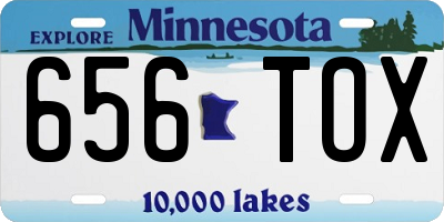 MN license plate 656TOX