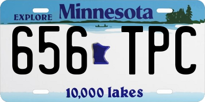 MN license plate 656TPC