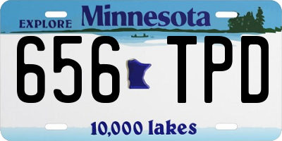 MN license plate 656TPD