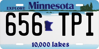 MN license plate 656TPI
