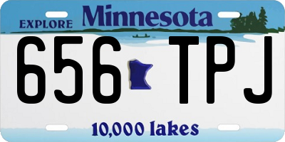 MN license plate 656TPJ