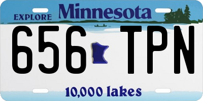 MN license plate 656TPN