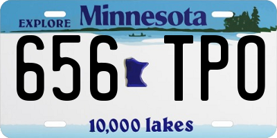 MN license plate 656TPO