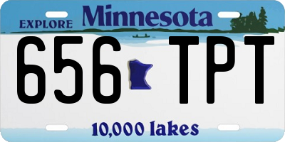 MN license plate 656TPT