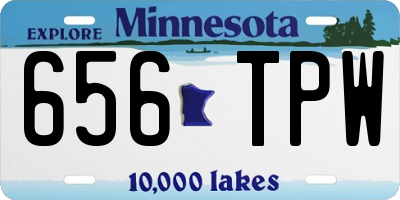 MN license plate 656TPW