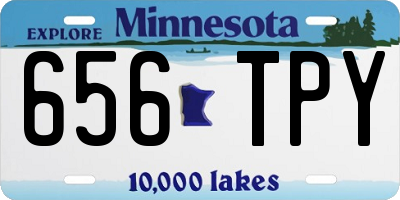 MN license plate 656TPY