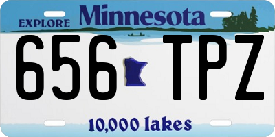MN license plate 656TPZ