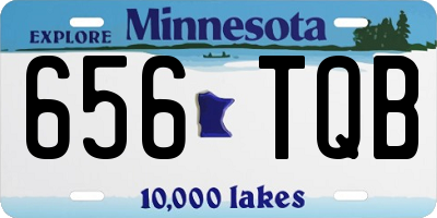 MN license plate 656TQB