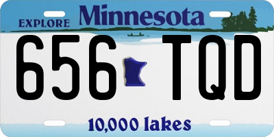 MN license plate 656TQD