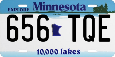 MN license plate 656TQE