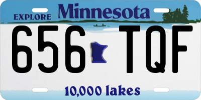 MN license plate 656TQF